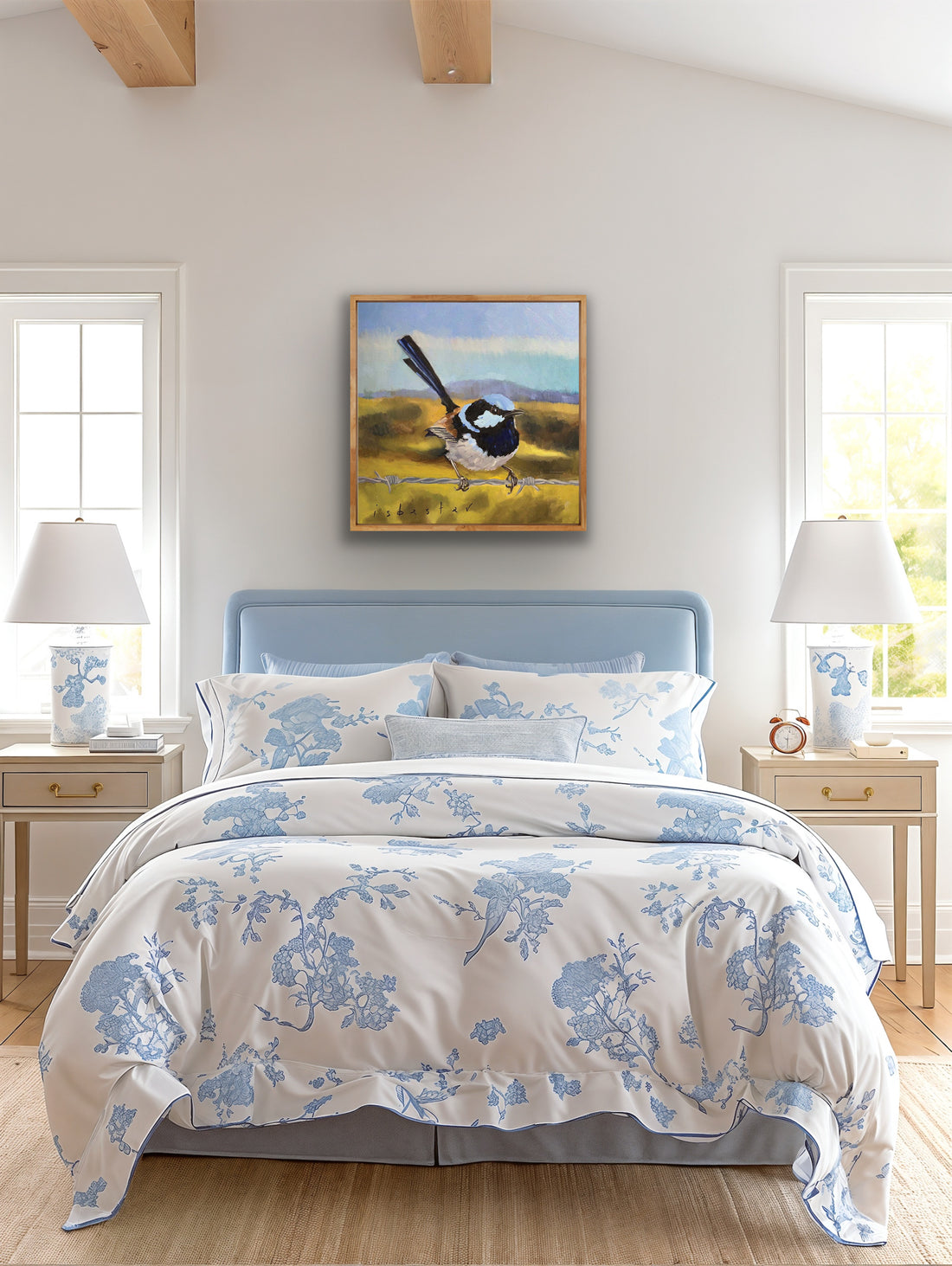 Superb Blue Wren | Canvas Print