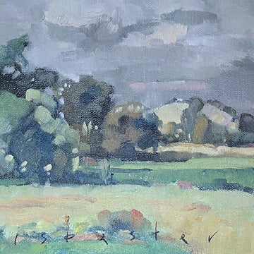 Storm Passing Blue Jacket (8"x 8")