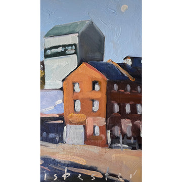 Gravel, Moon and Three Stories (9"x 5")