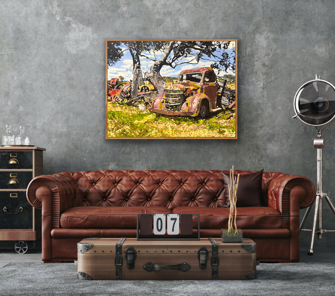 Work, Rust and Play (30"x 40")