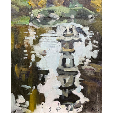 Lantern with Wet Bird (8"x 10")
